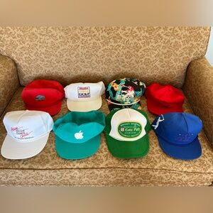 Vintage 90’s / Y2K SnapBack baseball cap lot of 8